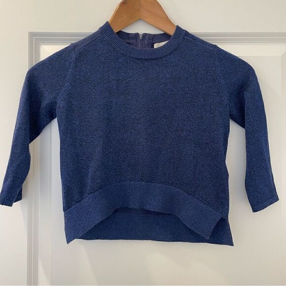 STELLA MCCARTNEY GIRL BLUE LUREX PULLOVER - Picture 1 of 4